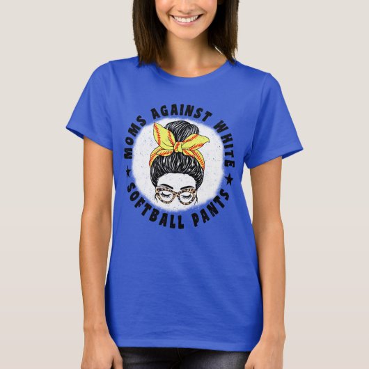 おかしなルーズソックス反対ママ メッシーバン Tシャツ (正面)
