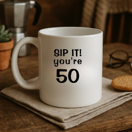 おかしな五十路お誕生日おめでとう 50 コーヒーマグカップ