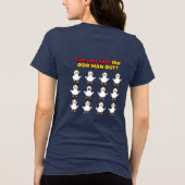 おかしな人を探し出せるかな 面白い トライブレンドTシャツ (裏面)