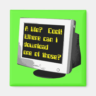 おかしな人生のマグネット コンピューターのユーモアをダウンロード マグネット