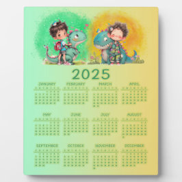 おかしな少年と恐竜の漫画 フォトプラーク