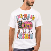 おかしな数学Tシャツ 計算過程を見せろ 面白い数学 Tシャツ (正面)