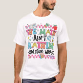 おかしな数学Tシャツ 計算過程を見せろ Tシャツ (正面)