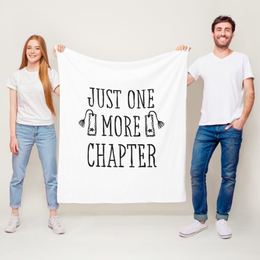 おかしな本の愛好家の言葉 "Just One More Chapter" フリースブランケット (インサイチュ)