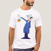 おかしな科学者ビーカー Tシャツ (正面)
