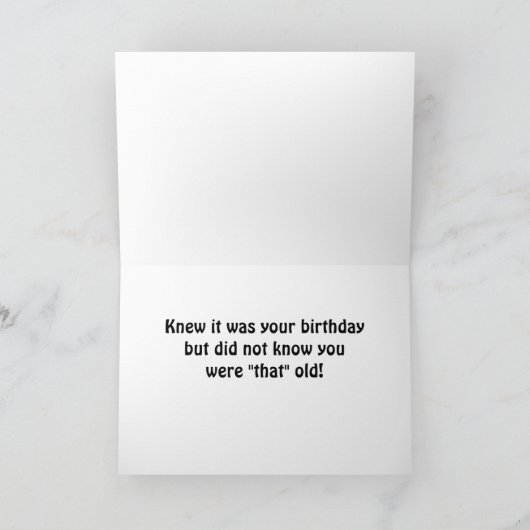 おかしな羊は、自分が「あの年寄り」だとは知らなかった カード (内部)