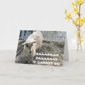 おかしな羊は、自分が「あの年寄り」だとは知らなかった カード (黄色い花)