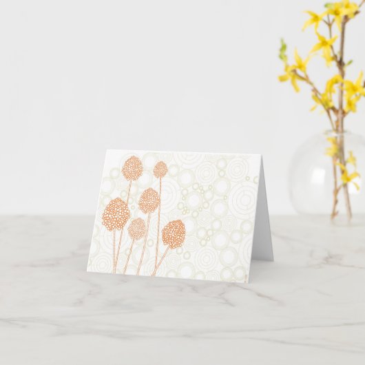おかしな花Notecard 2 カード (黄色い花)