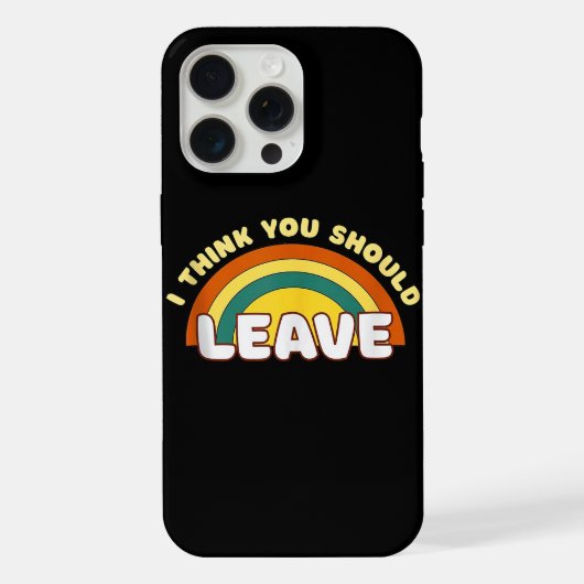 おかしな虹の「もう帰ってください」 iPhoneケース (裏面)