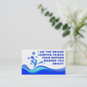 おかしな行動の個人的な紹介カード 名刺 (スタンド正面)