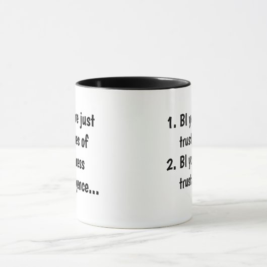 おかしな行動の知性の冗談のBIの引用文のスローガン マグカップ (中央)