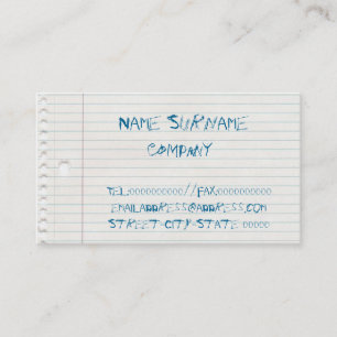 おかしな行動カード 名刺