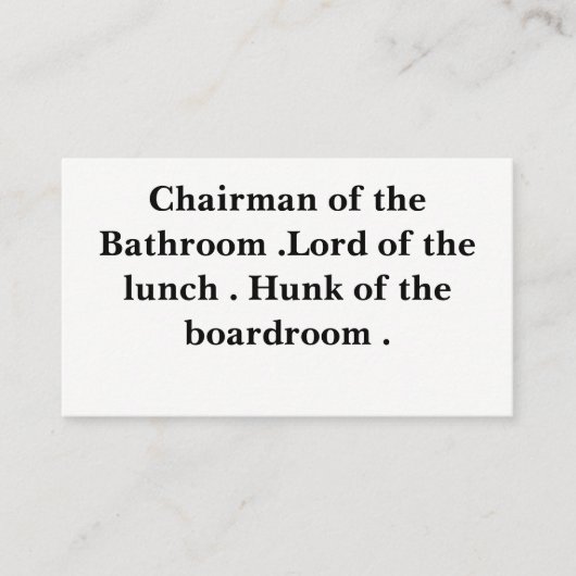 おかしな行動カード 名刺 (正面)