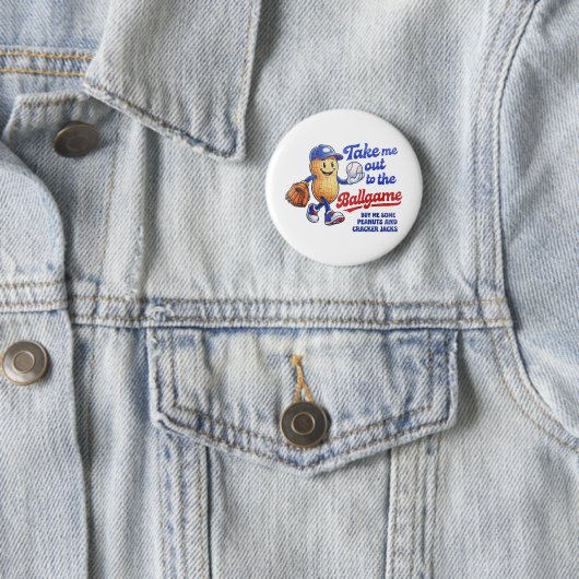 おかしな野球の「テイク・ミー・アウト・トゥ・ザ・ボールゲーム」 缶バッジ (インサイチュ)