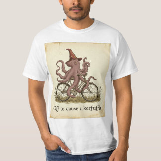 おかしな魔法使いタコ自転車乗りTシャツ Tシャツ