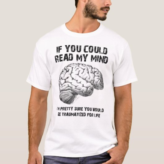 おかしなTシャツ 読み取ってね Tシャツ (正面)