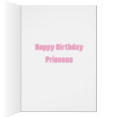 おかわいらしとぎ話の城グリーティングカード (内側 (右))