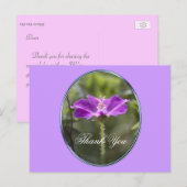 おかわいらしエレガント紫の野感謝してい野の花 ポストカード (正面/裏面)