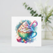 おかわいらし湯の色のクリスマスカップ (スタンド正面)