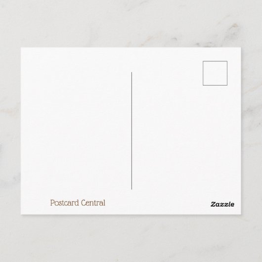おかわいらし考える使いのはがき ポストカード (裏面)