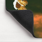 おかわいらし菓子をたくさん食べに座る マウスパッド (コーナー)