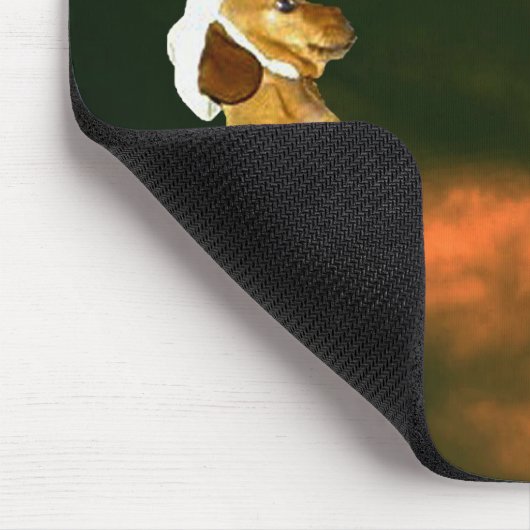 おかわいらし菓子をたくさん食べに座る マウスパッド (コーナー)