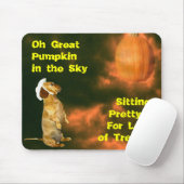 おかわいらし菓子をたくさん食べに座る マウスパッド (マウス)