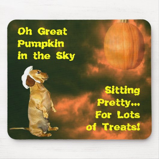 おかわいらし菓子をたくさん食べに座る マウスパッド (正面)