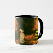 おかわいらし菓子をたくさん食べに座る マグカップ (正面右)