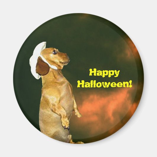 おかわいらし菓子をたくさん食べに座る マグネット (正面)