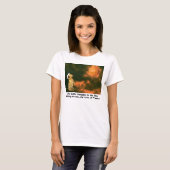 おかわいらし菓子をたくさん食べに座る Tシャツ (正面フル)