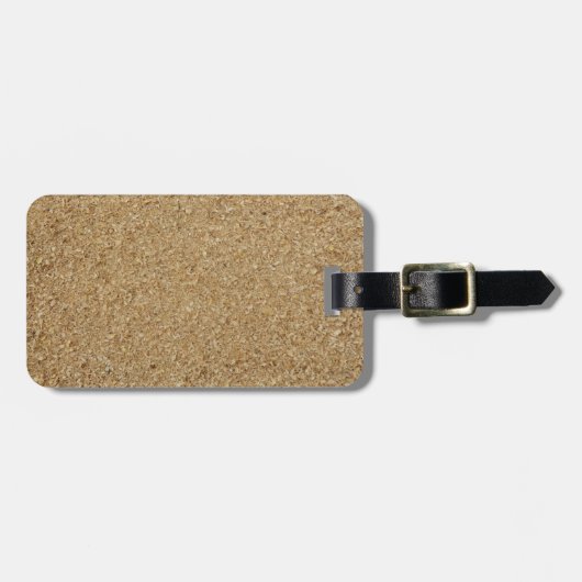 おがくずの荷物タグ ラゲッジタグ (正面横)