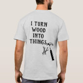 おがくずは私のグリッターです Tシャツ (裏面)