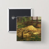 おがくずピット1876年 缶バッジ (正面&裏面)