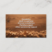 おがくず大工の木工建築 名刺 (裏面)