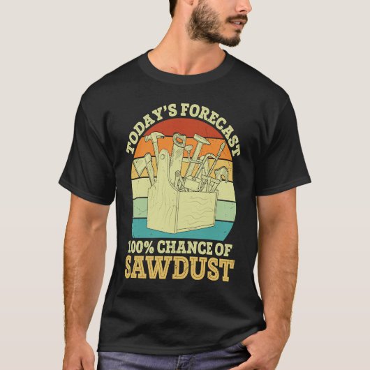 おがくず大工グラフィックさいの予測チャンス Tシャツ (正面)