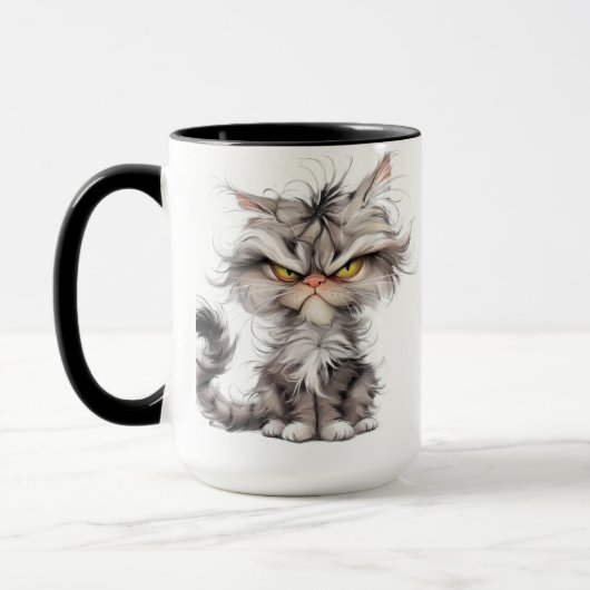 おこった猫 マグカップ (左)