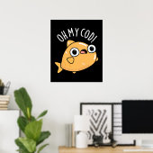 おさかなコッドのユーモア魚パンダークBG ポスター (ホームオフィス)