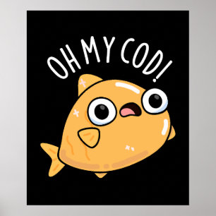 おさかなコッドのユーモア魚パンダークBG ポスター