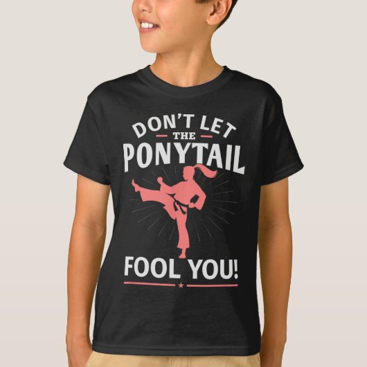おさげを馬鹿にしないでね Tシャツ (正面)