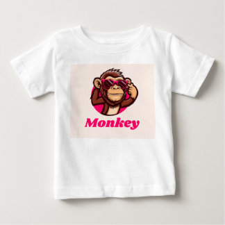 おさるさんクールベビーTシャツ ベビーTシャツ