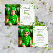 おさるのスイートピー　ファーストバースデー サンキューカード