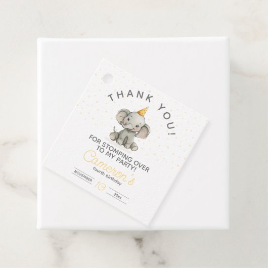 おしっこいゾウ子供の誕生日 フェイバータグ (インサイチュ)