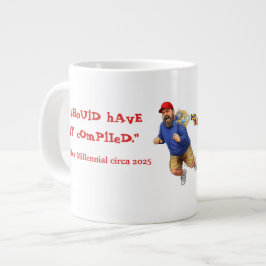 おしっこが止まらない! ジャンボコーヒーマグカップ