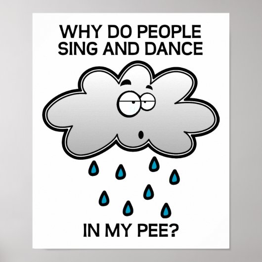 おしっこで歌って踊ろう Funny Poster ポスター (正面)