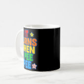 おしっこ時に痛い 女性 楽しい ユーモア コーヒーマグカップ (正面左)