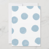 おしっこ！（スチールブルー/ブロンド）ボーイ 招待状 (裏面)