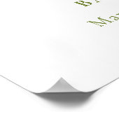 おしゃぶりスイートピーinポッドベビーシャワーへようこそ ポスター (角)