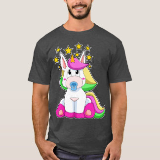 おしゃぶりベビーのユニコーン Tシャツ