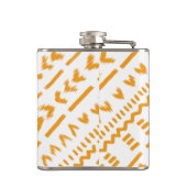 おしゃぶりムッドクロス白のアフリカパターン フラスク (裏面)